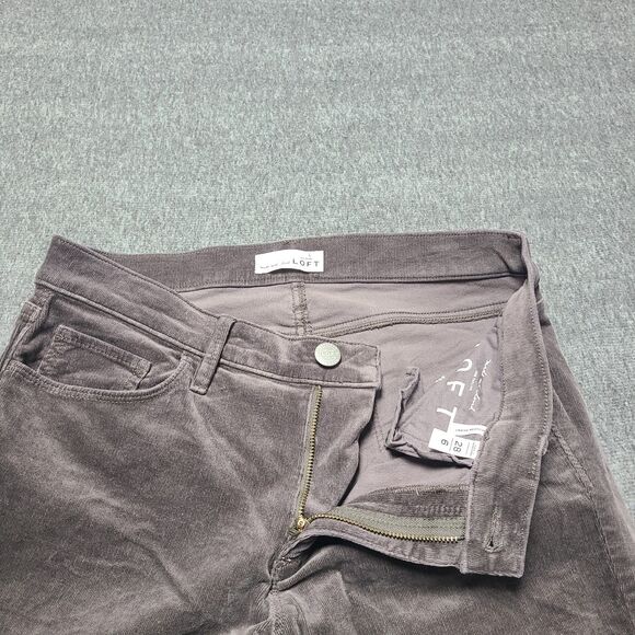 Loft Womens Jeans 6 Brown Corduroy Modern Skinny Slim Straight Casual Work - Picture 4 of 10